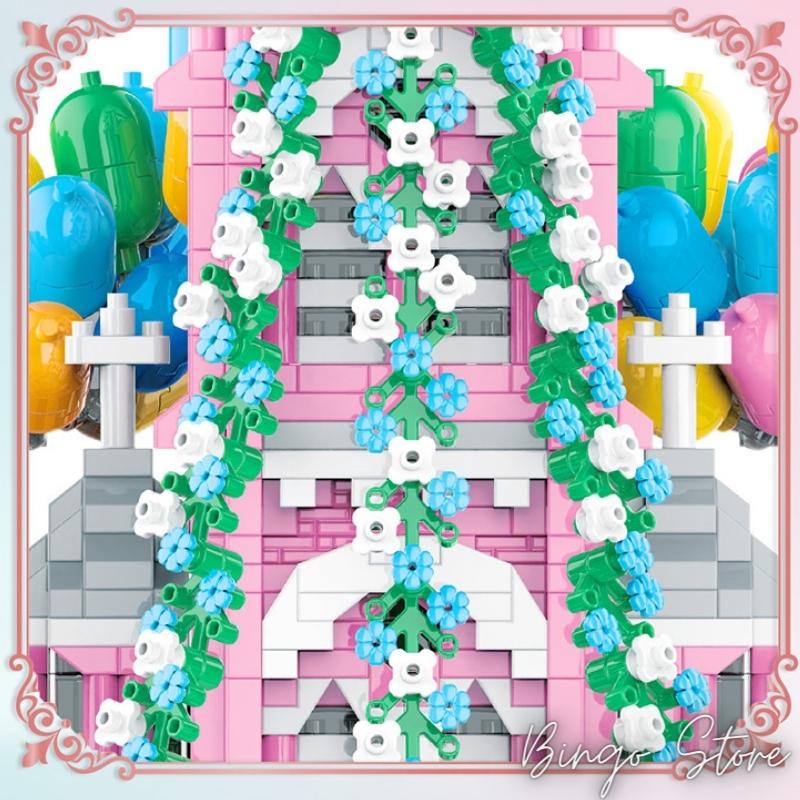 MÔ HÌNH LẮP RÁP NHÀ THỜ TÂN ĐỊNH 6818 CHI TIẾT