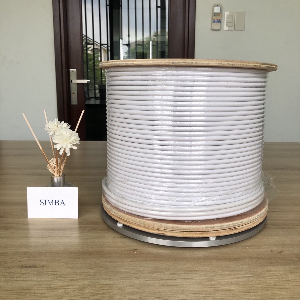1 Cuộn CÁP ĐỒNG TRỤC RG6 1 Lớp Chống Nhiễu Hàng Model: S90 hãng SUMLO Hàng nhập khẩu chính hãng chất lượng cao