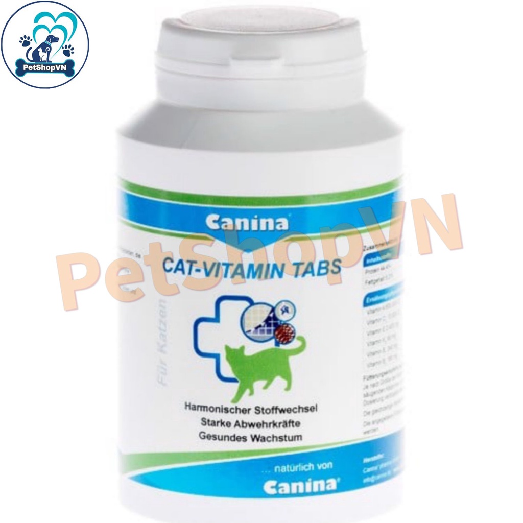 HỘP 250 VIÊN VITAMIN cho mèo CANINA Cat-Vitamin Tabs - VITAMIN CHO MÈO