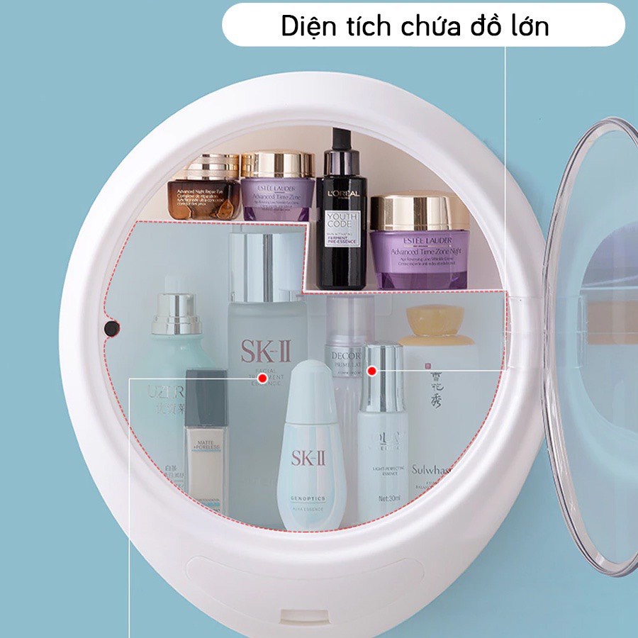 Kệ Mỹ Phẩm Treo Tường Hai Tầng
