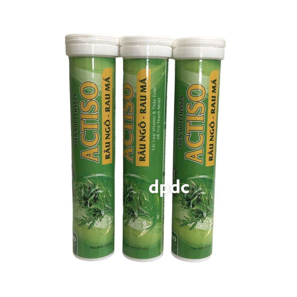 Viên sủi Actiso, Râu ngô, Rau má - Giúp giải độc gan, thanh nhiệt, làm nước giải khát