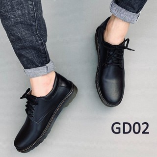 [Ảnh Thật] Giày đốc thấp cổ da bò 100% giày đốc nam, dr matens.