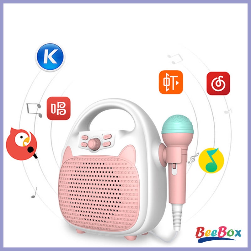 Đồ chơi máy hát karaoke Loa Bluetooth Hát Karaoke Với 1 Micro Di Động Cho Bé Trai Gái