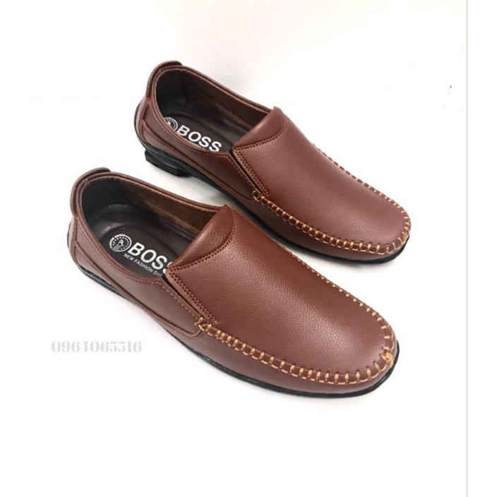 Giày lười nam phom chuẩn..da mềm..size từ 38-44..màu vàng bò..đế khâu sẵn rất chắc chắn