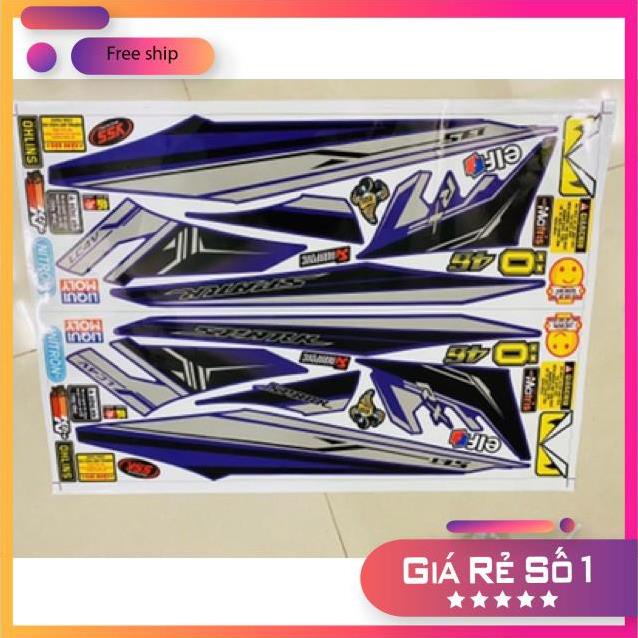 FREE SHIP + QUÀ TẶNG Tem rời Exciter 2010 Rx dán xe tím