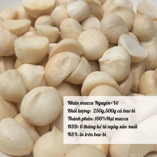500g - nhân macca sấy ăn trực tiếp, nấu sữa, nguyên vị, ko chất bảo quản