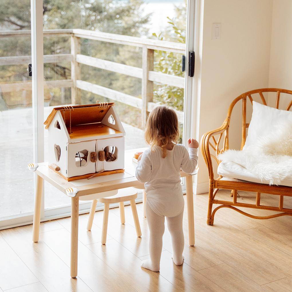 Set 4 Miếng Bọc Cạnh Bàn Họa Tiết Hoạt Hình Bảo Vệ An Toàn Cho Bé