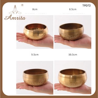 Chuông bát xoay Nepal Tây Tạng đủ size Singing Bowl -Chuông tụng kinh - Chuông xoay đồng Amrita.vn