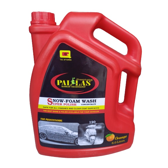 Nước rửa xe bọt tuyết Pallas - Trung Niên _ bình 6 lít _ hàng chính hãng _ công nghệ Korea