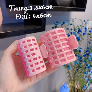 2 Lô uốn tóc tự dính có kẹp gắp cố đính tiện lợi( 1 cái)- size đại