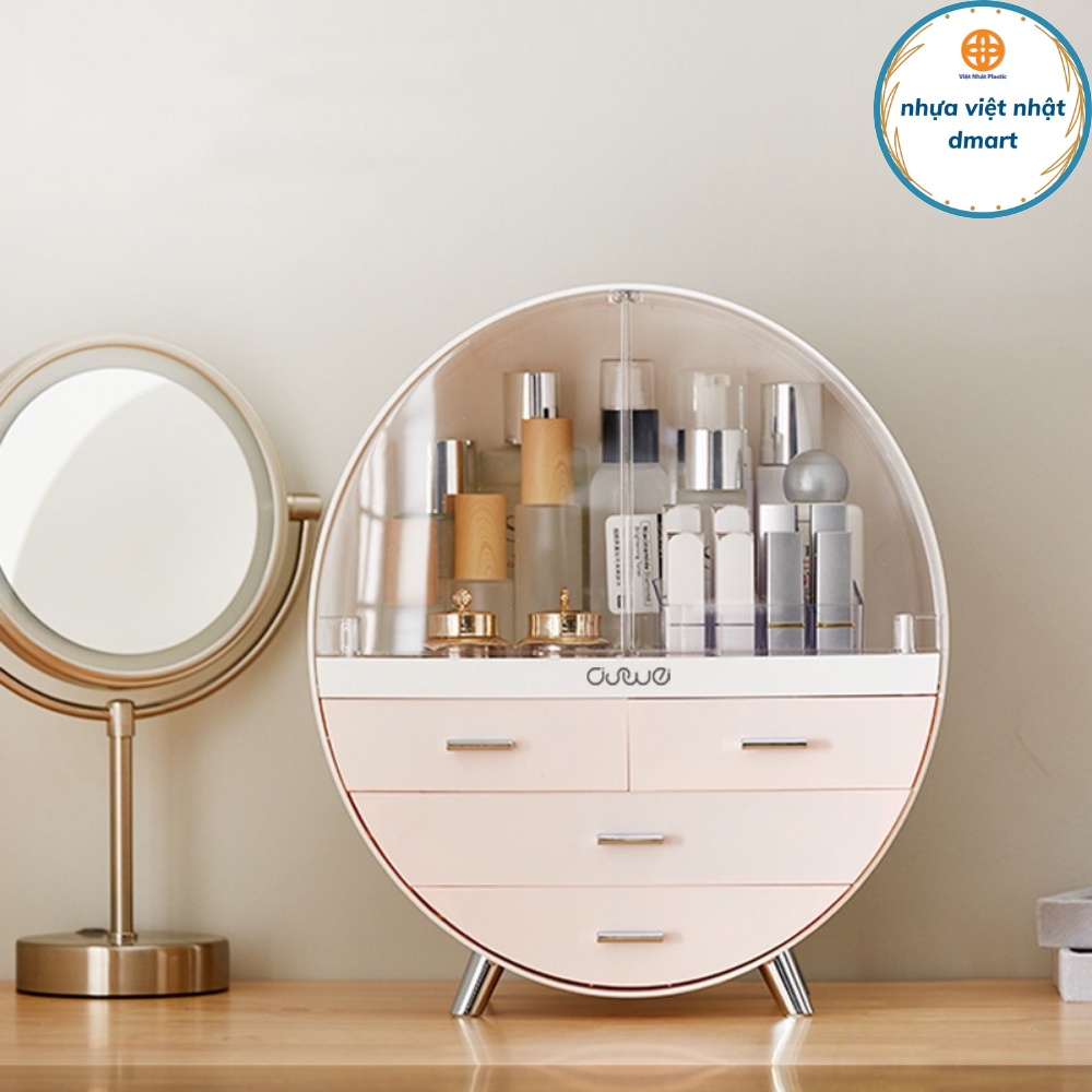 kệ đựng mỹ phẩm aswei hàng nội địa phong cách hiện đại, tủ đựng trang sức để bàn