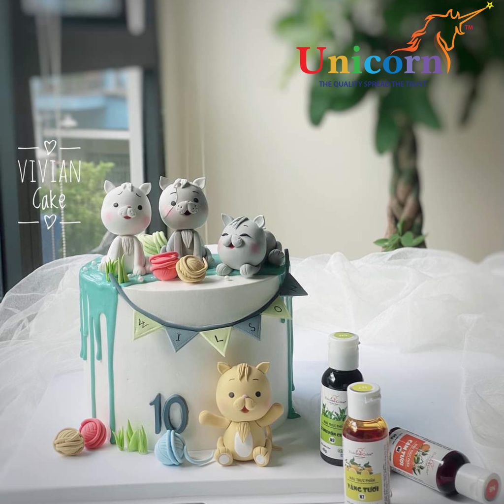 Màu Thực Phẩm Gel Trắng 28g Unicorn Dùng Cho Bánh Nướng - D40