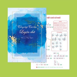 Combo Tổng hợp Tài liệu Luyện chữ + Bí kíp Xa Trục Thảo (kèm file Luyện chữ và file giấy hoa)