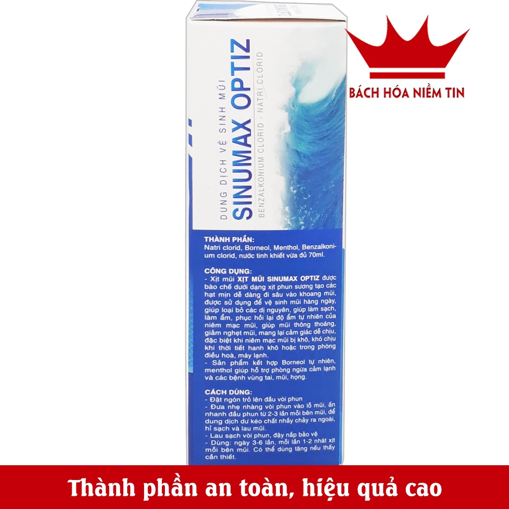 Dung dịch nước biển sâu khuynh diệp XIMAX Baby Gold- vệ sinh mũi, làm sạch dịch nhầy giúp mũi thông thoáng dễ thở