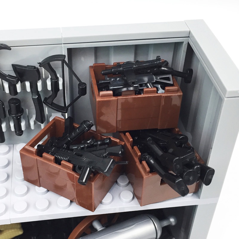 Đồ Chơi Lắp Ráp Hàng Rào Quân Đội Giáo Dục Cho Bé Trai DIY MOC