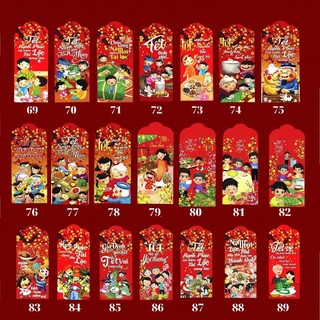 sét 5-10-25-50-100 bao lì xì tết giấy đẹp đúc được tờ 500k