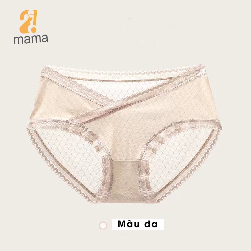 Quần lót bầu và sau sinh cạp chéo 2mama cao cấp thun lạnh, mềm mỏng, co giãn tốt cùng lót kháng khuẩn B88