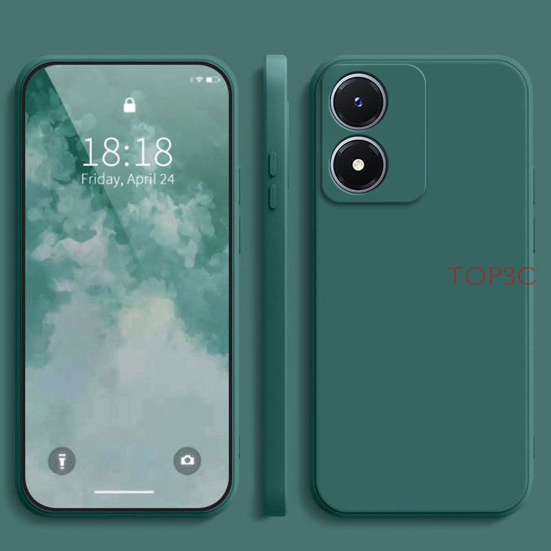 Ốp Điện Thoại Màu Trơn Cho Vivo Y02S Y16 Y22 Y22S Y21S Y21 Y33S T1X Y15S Y01 Y11 Y12 Y17 U10 Y15 Y20 Y20S Y12S YT YT