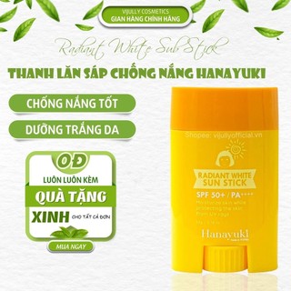 Kem chống nắng dưỡng da dưỡng trắng Hanayuki chính hãng, dạng thỏi phù hợp mọi loại da, chống nắng lâu trôi, bảo vệ da