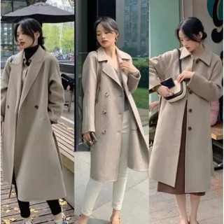 Áo dạ dáng dài lựa live