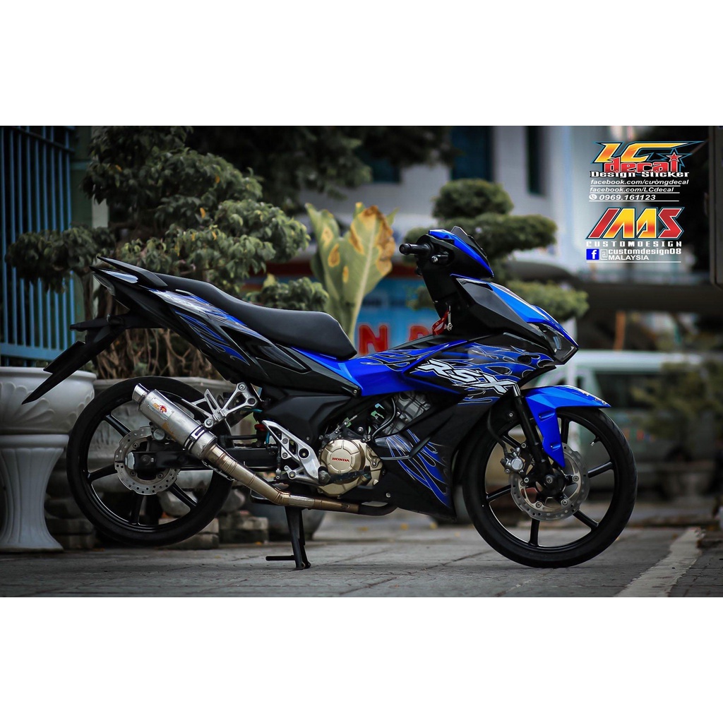 TEM RỜI mẫu RSX lửa xanh cho Winner X siêu hot 2023