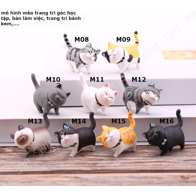Mô Hình Mèo Con – Heo Con Mini Dễ Thương Trang Trí PC, Góc Học Tập