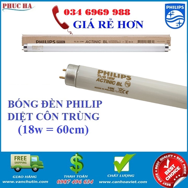 Bóng đèn diệt côn trùng Philip 18w