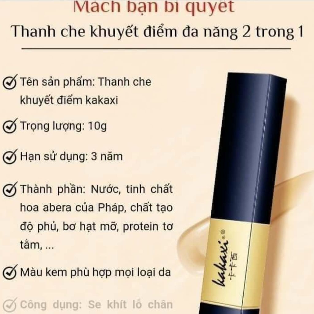 Thanh che khuyết điểm KAKAXI kem che khuyết điểm đa năng nội địa Trung SHOP 9999