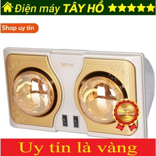 Đèn sưởi nhà tắm kottmann 2 bóng vàng k2b-h