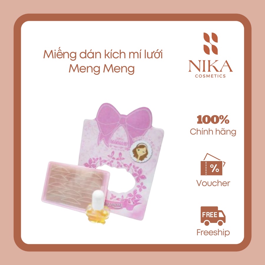 Miếng dán kích mí lưới Meng Meng [Nika Cosmetics]