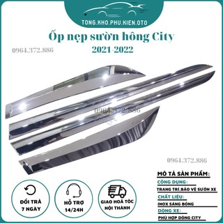 Ốp nẹp sườn, nẹp hông xe Honda City 2021+ hàng cao cấp