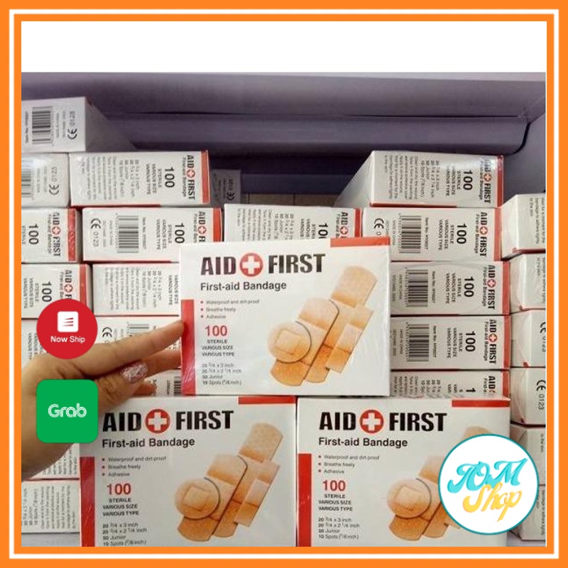 Hộp 100 Băng Gâu Y Tế Miếng Dán Cá Nhân Dán Vết Thương Ngoài Da TOMSHOP A262