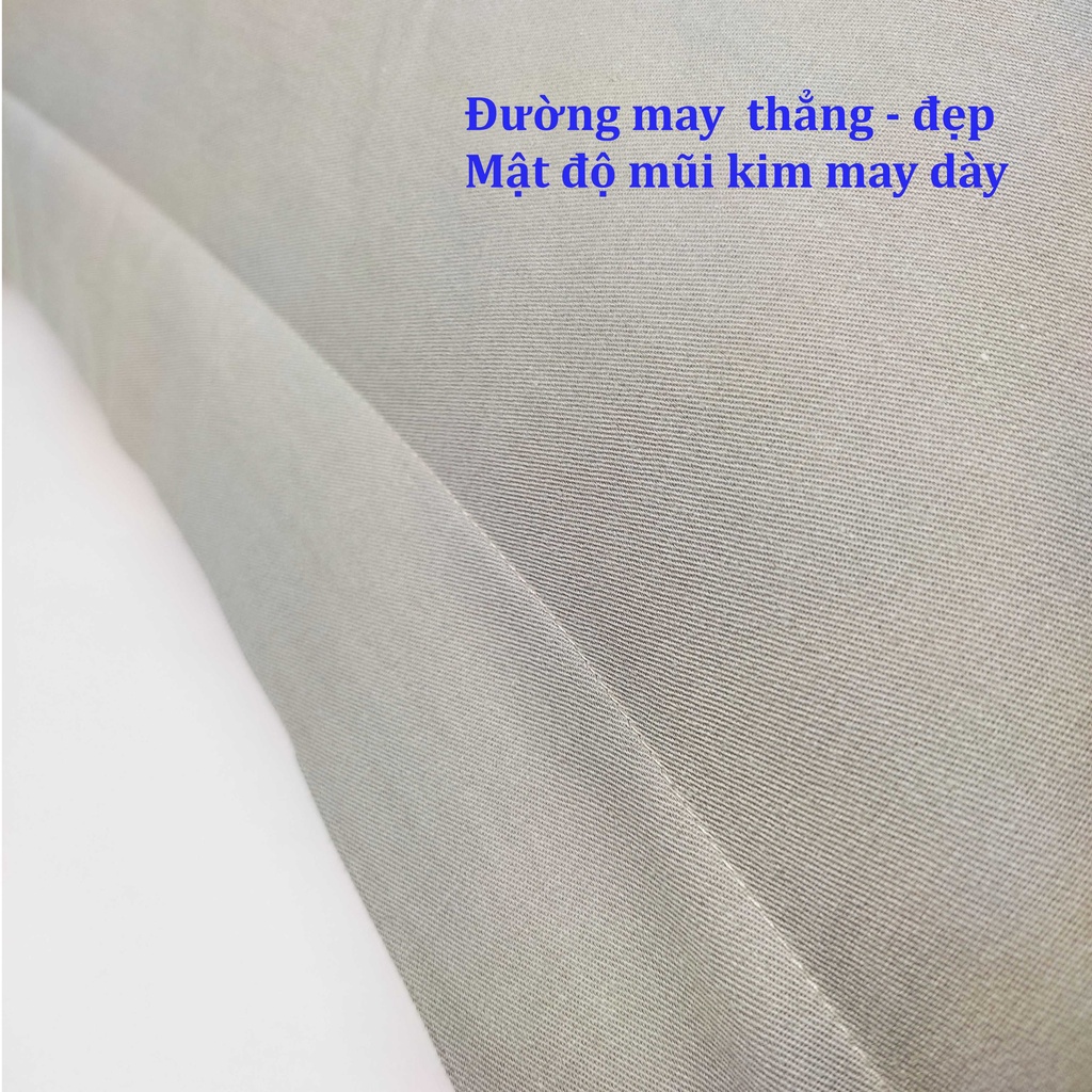 Áo gối cotton cao cấp 40x60cm màu xám
