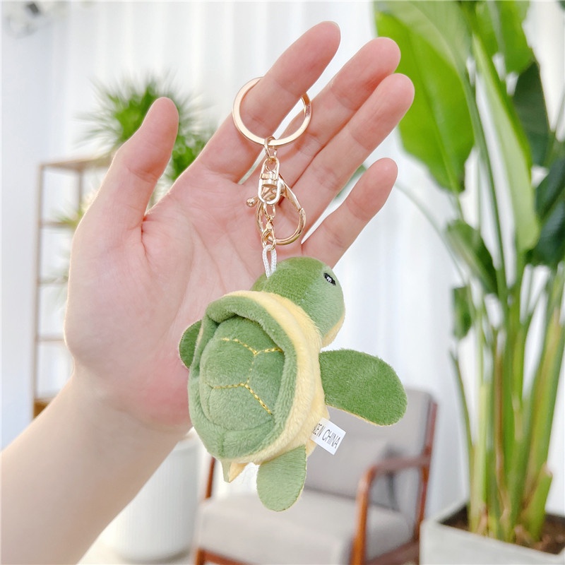 Móc Khóa Hình Rùa Nhồi Bông Dễ Thương