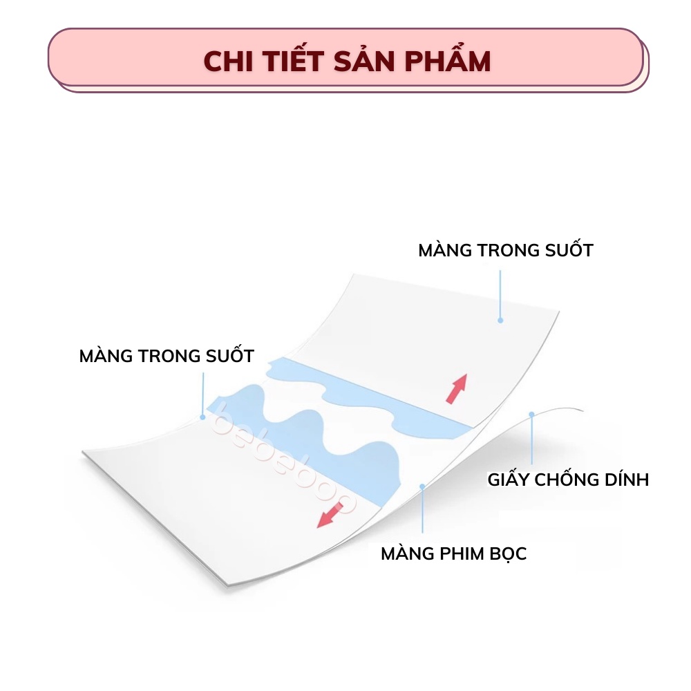 Cuộn 5 Mét Băng Dán Nâng Ngực Trong Suốt Chống Thấm Nước Có Thể Tạo Nhiều Kiểu Đa Dụng BEBECHIC - Che Hình Xăm Vêt Sẹo