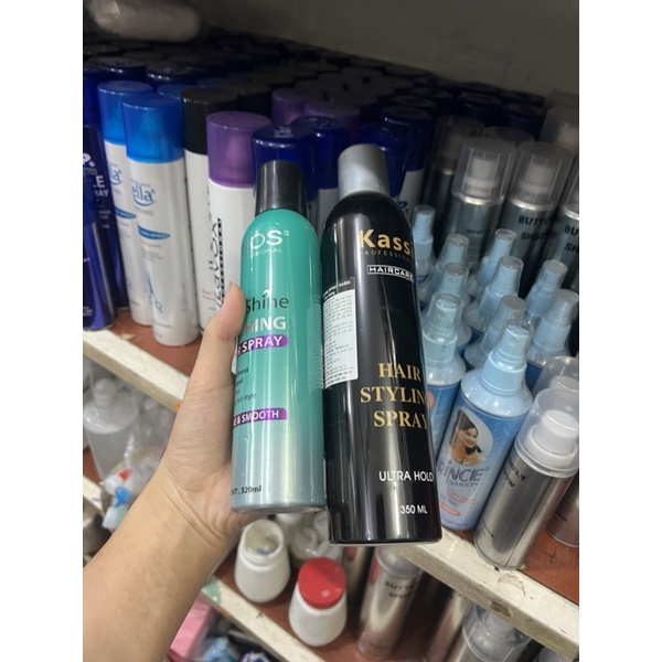 Keo xịt bóng tóc kasi 350ml & xpro  320 giữ nếp nhẹ siêu bóng
