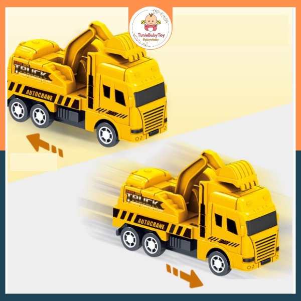 Đồ chơi bộ hộp sét 6 món ô tô máy bay chạy cót cho bé