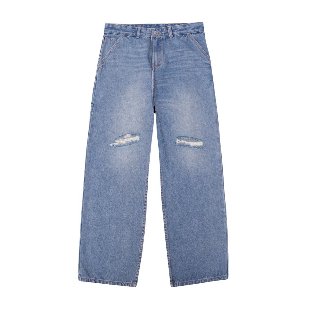 SWE - Quần Jeans nam nữ STRAIGHT dáng đứng form rộng thời trang chính hãng năng động trẻ trung