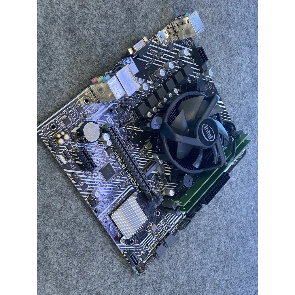 Giá huỷ diệt  Combo Main Chip Ram H410 H510 G6405 I5 10400F ram 8GB 2400 Bảo Hành 3 năm - Giá rẻ, thợ kỹ thuật H410m-k H