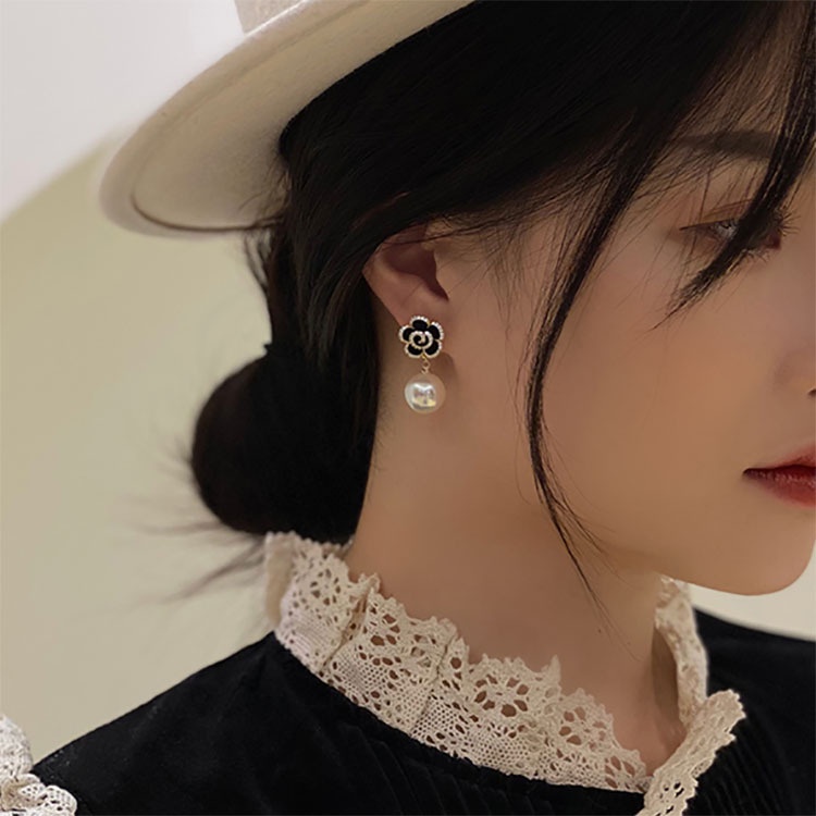 Bông taI nữ  khuyên hoa hồng sang chảnh xinh xắn dễ thương mẫu mới dịu dàng thanh lịch BT104