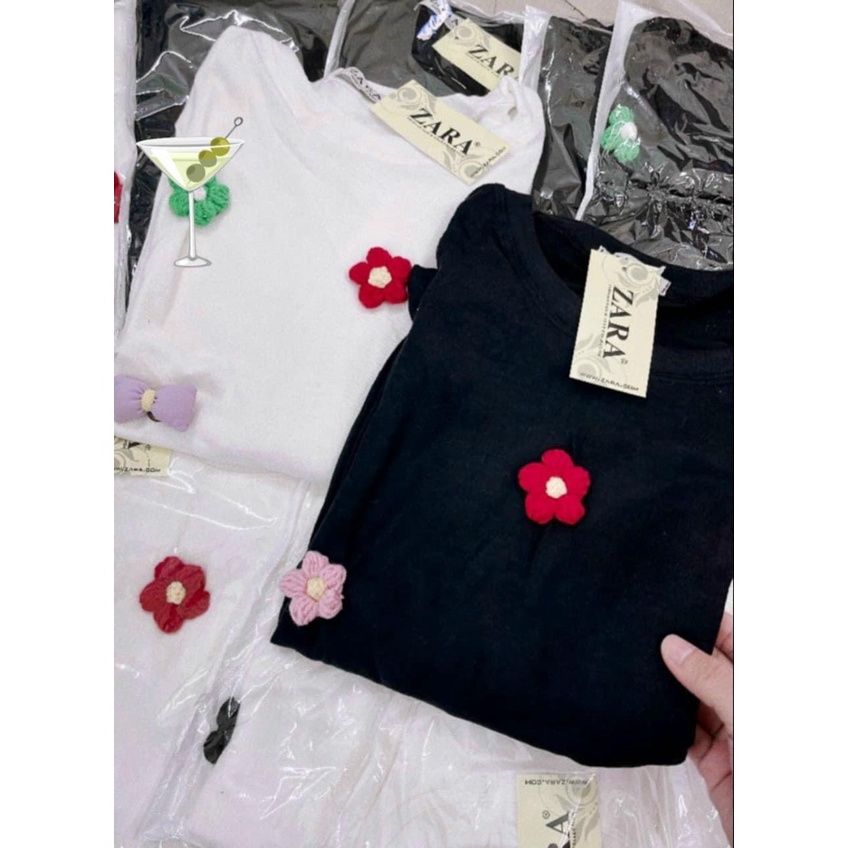 Áo Len Tăm Đính Hoa··