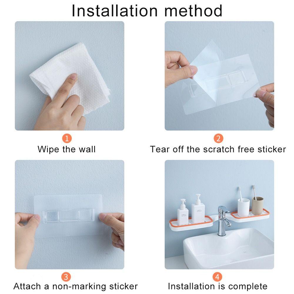 Giá Đỡ Đồ Dùng Nhà Tắm Tự Dính Không Cần Đục Lỗ