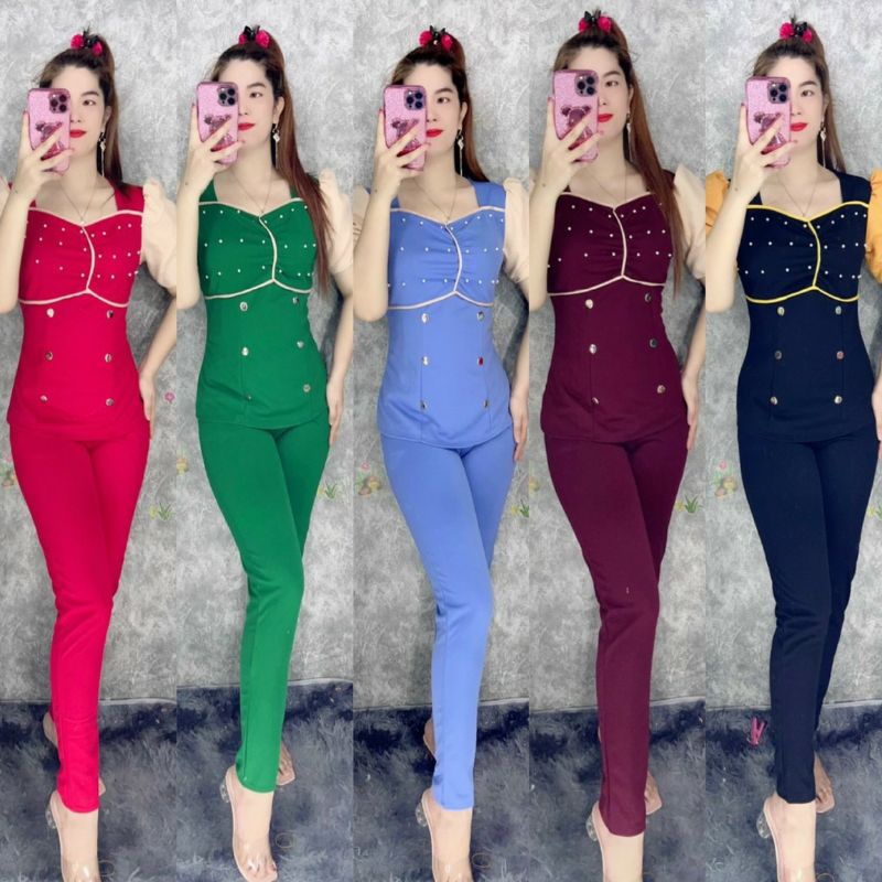 Sét bộ thun cát hàn siêu dễ thương.TCH64