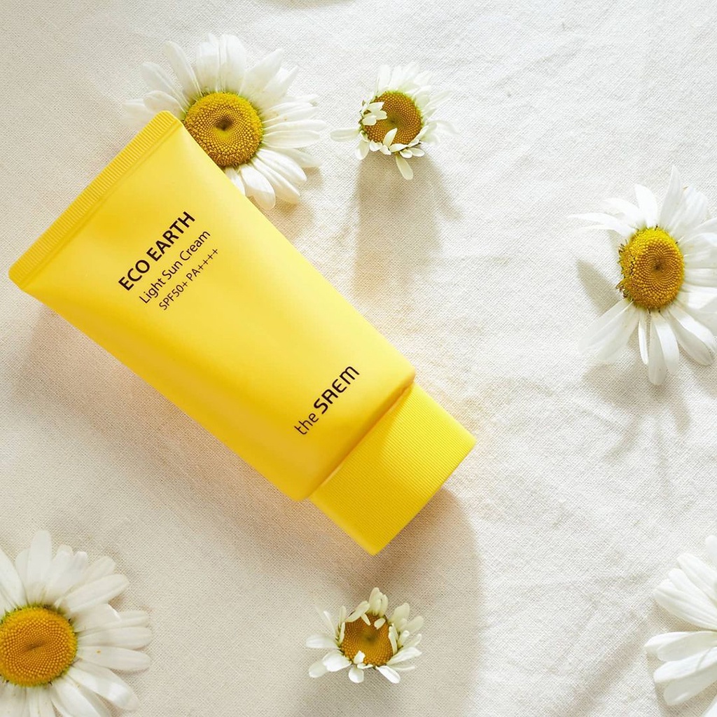 [Combo 2 SP] Kem che khuyết điểm the SAEM 01 (6.5g) + Kem Chống Nắng Hóa Học, Kiềm Dầu Light Sun Cream the SAEM 50g