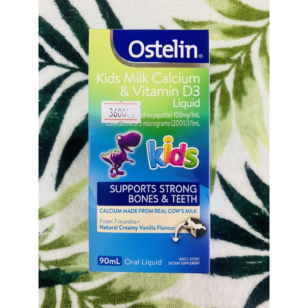 Ostelin canxi sữa và vitamin D3 Úc dạng lỏng/ dung dịch cho bé Ostelin