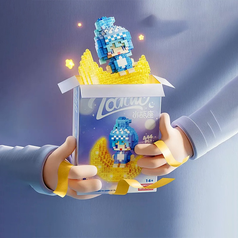 Bộ Đồ Chơi Lắp Ráp Búp Bê Hoạt Hình Twelve Chòm Sao Mặt Trăng Dành Cho Trẻ Em