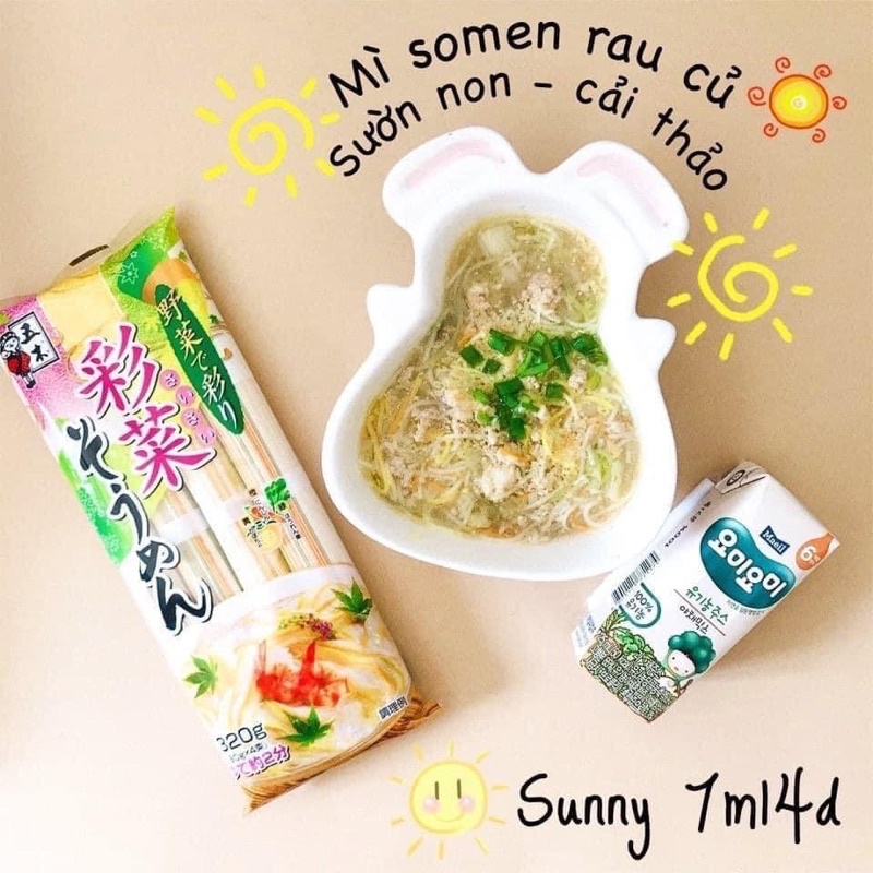 Mì somen rau củ ngũ sắc túi 320gr Nhật Bản