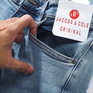 SLIM FIT BASIC JEANS JACOBS & COLE - Quần Jean dài, Xanh