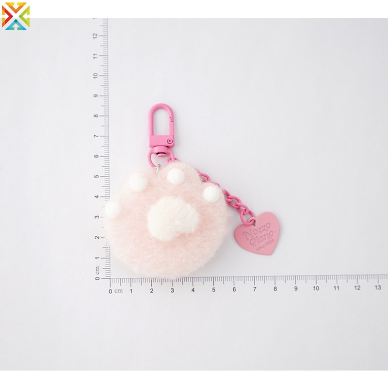 Móc Khóa Hình Chân Mèo Nhiều Màu Dễ Thương