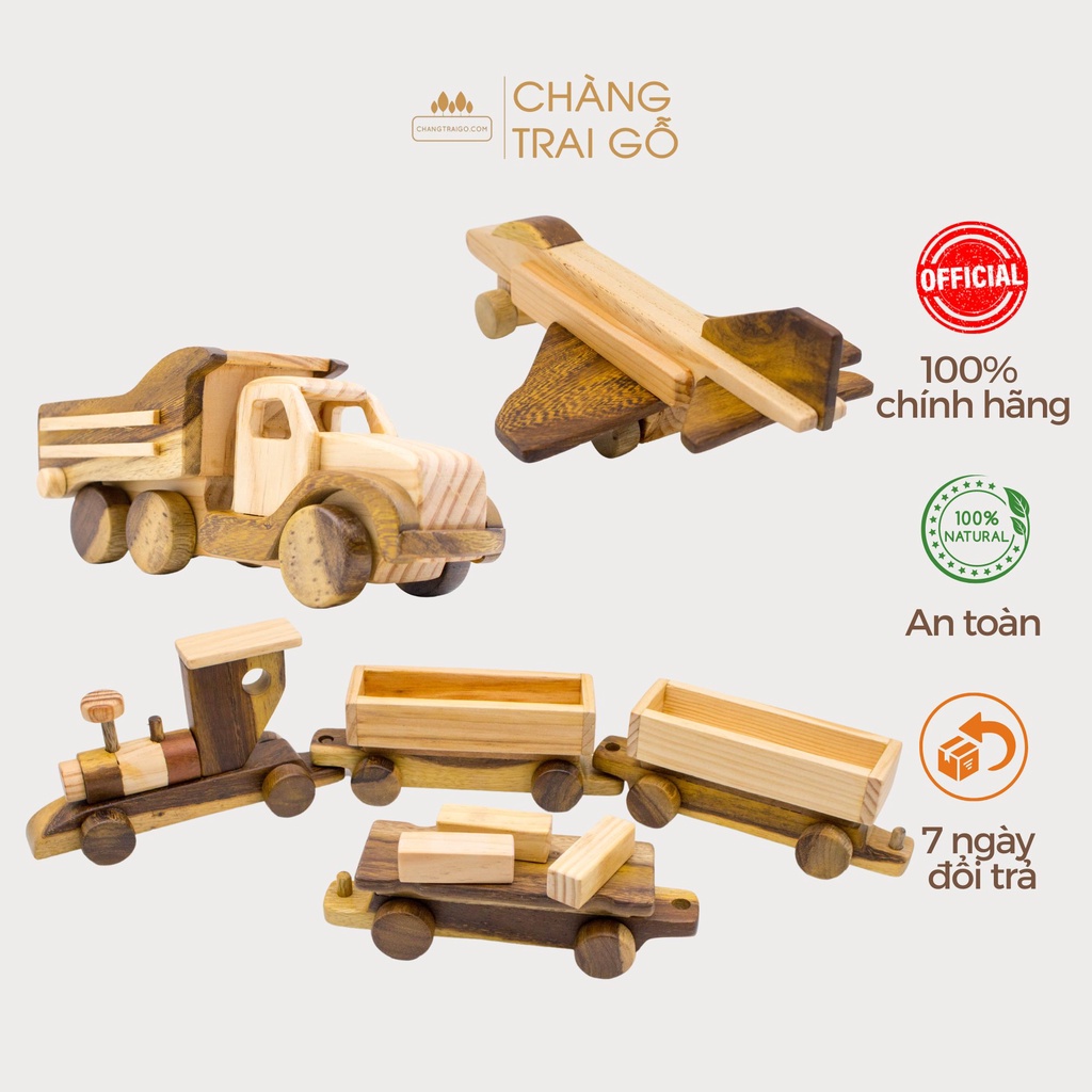 Combo 3 - Đồ chơi gỗ trẻ em Chàng Trai Gỗ